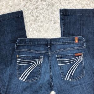 7 For All Mankind Dojo Flare Jean Size 28 x 32